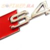 S4 Audi Badge de voiture 3D métal  accessoires voitures sofimep maroc