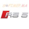 RS5 Audi Badge de voiture 3D métal  accessoires voitures sofimep maroc